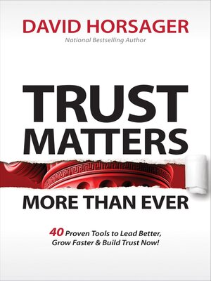 cover image of Trust Matters More than Ever